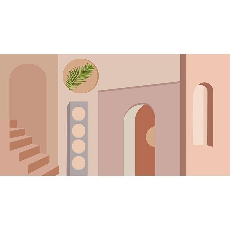 Sienas tapete ar ģeometrisku rakstu, daudzslāņaina, zīda materiāls, ūdensizturīgs, premium klases