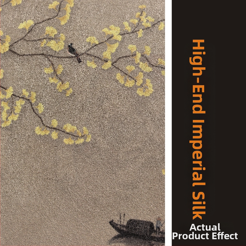 Sienas tapete ar ģeometrisku rakstu, daudzslāņaina, zīda materiāls, ūdensizturīgs, premium klases