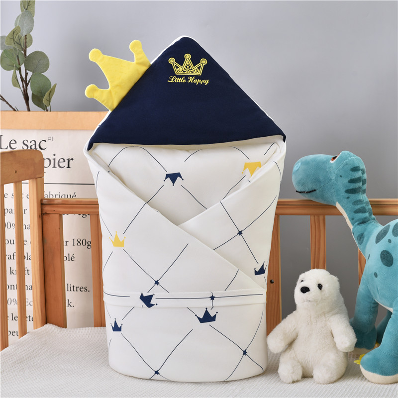 Deka za grljenje za novorođenče, od 100% pamuka, punjenje poliester-pamuk, uzorak životinja.