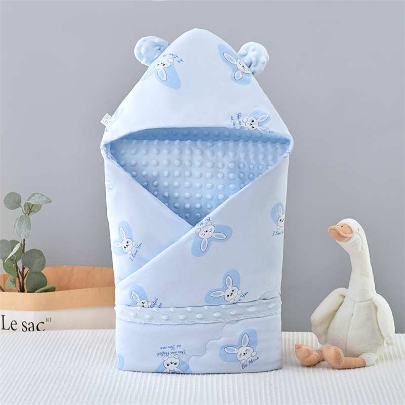 Deka za grljenje za novorođenče, od 100% pamuka, punjenje poliester-pamuk, uzorak životinja.