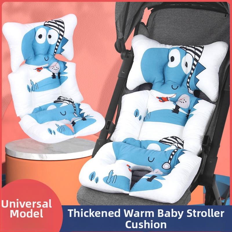 Podložka do sedačky kočíka - bavlna, prispôsobiteľná, vhodná pre deti 0-1 rokov (Materiál: Bavlna; Vek: 0-1 rokov; Prispôsobiteľnosť: Áno)