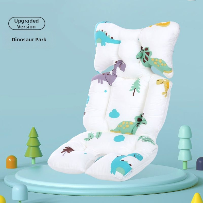 Podložka do sedačky kočíka - bavlna, prispôsobiteľná, vhodná pre deti 0-1 rokov (Materiál: Bavlna; Vek: 0-1 rokov; Prispôsobiteľnosť: Áno)