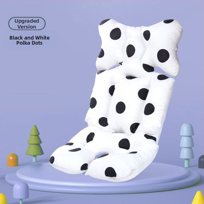 Podložka do sedačky kočíka - bavlna, prispôsobiteľná, vhodná pre deti 0-1 rokov (Materiál: Bavlna; Vek: 0-1 rokov; Prispôsobiteľnosť: Áno)