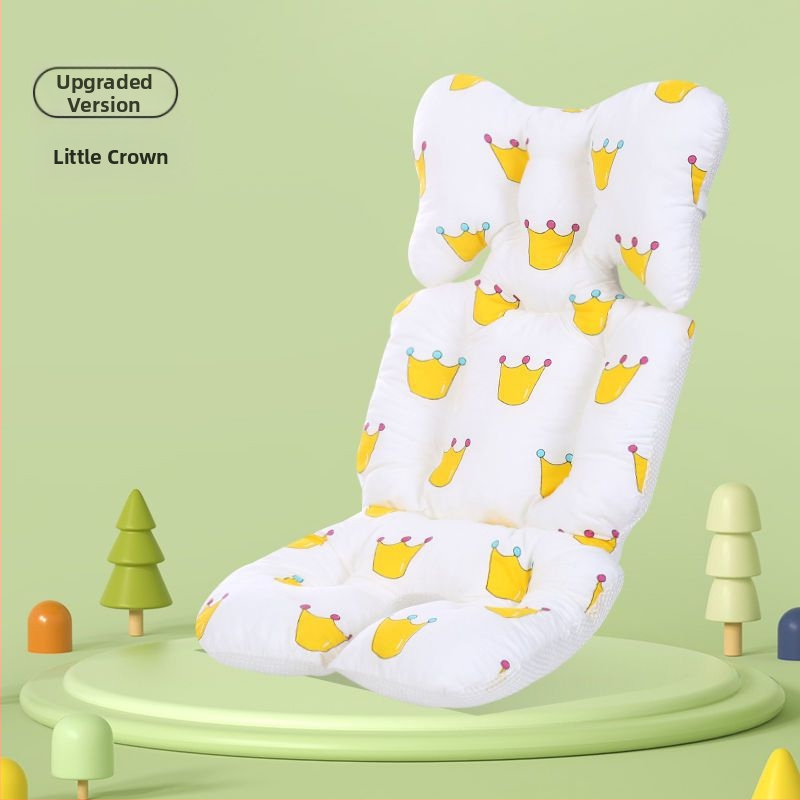 Podložka do sedačky kočíka - bavlna, prispôsobiteľná, vhodná pre deti 0-1 rokov (Materiál: Bavlna; Vek: 0-1 rokov; Prispôsobiteľnosť: Áno)