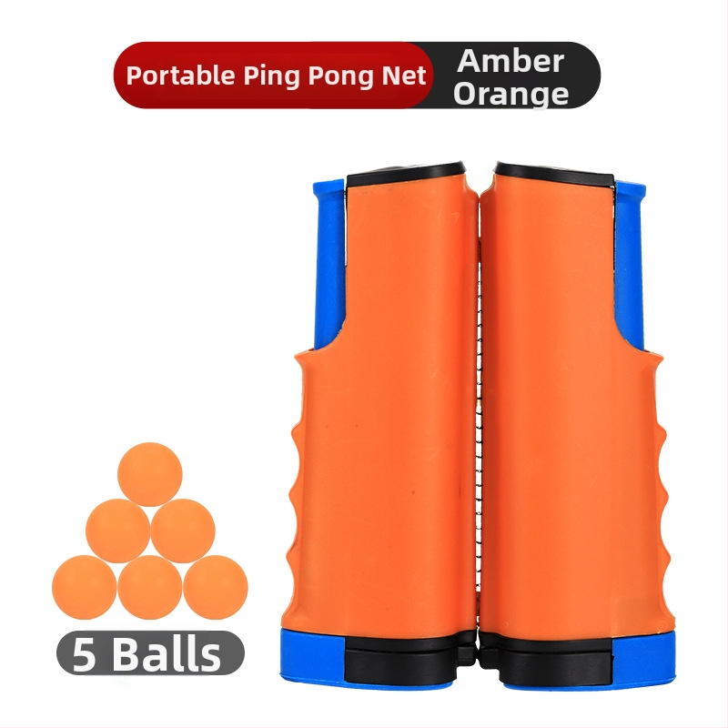 Galda tenisa stends ar teleskopisku tīklu, ABS materiāls, svars 1 kg, pārnēsājams, ārējai lietošanai