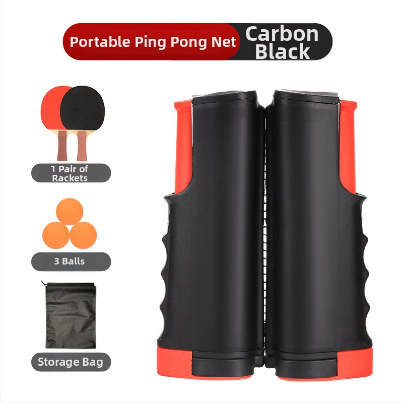 Galda tenisa stends ar teleskopisku tīklu, ABS materiāls, svars 1 kg, pārnēsājams, ārējai lietošanai