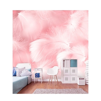 Ziemeļniecisks zīda sienas muralis, netīrumu izturīgs, 3 līmeņu kompozīcija, sienas audums