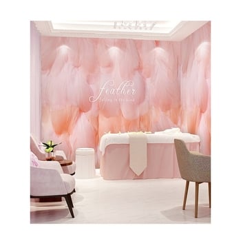 Ziemeļniecisks zīda sienas muralis, netīrumu izturīgs, 3 līmeņu kompozīcija, sienas audums