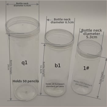 Plastmasas burciņa ar vāciņu zīmju un pildspalvu uzglabāšanai – 40 atveres, materiāls: TPE, svars 25 g, produkta numurs F879TT89MJS6T7