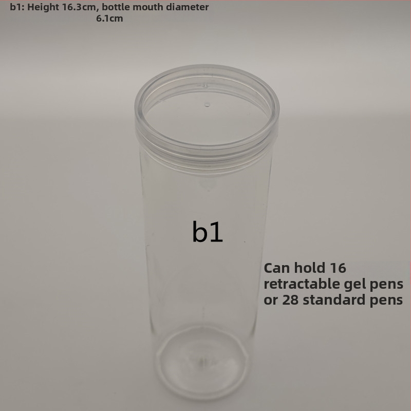 Plastmasas burciņa ar vāciņu zīmju un pildspalvu uzglabāšanai – 40 atveres, materiāls: TPE, svars 25 g, produkta numurs F879TT89MJS6T7