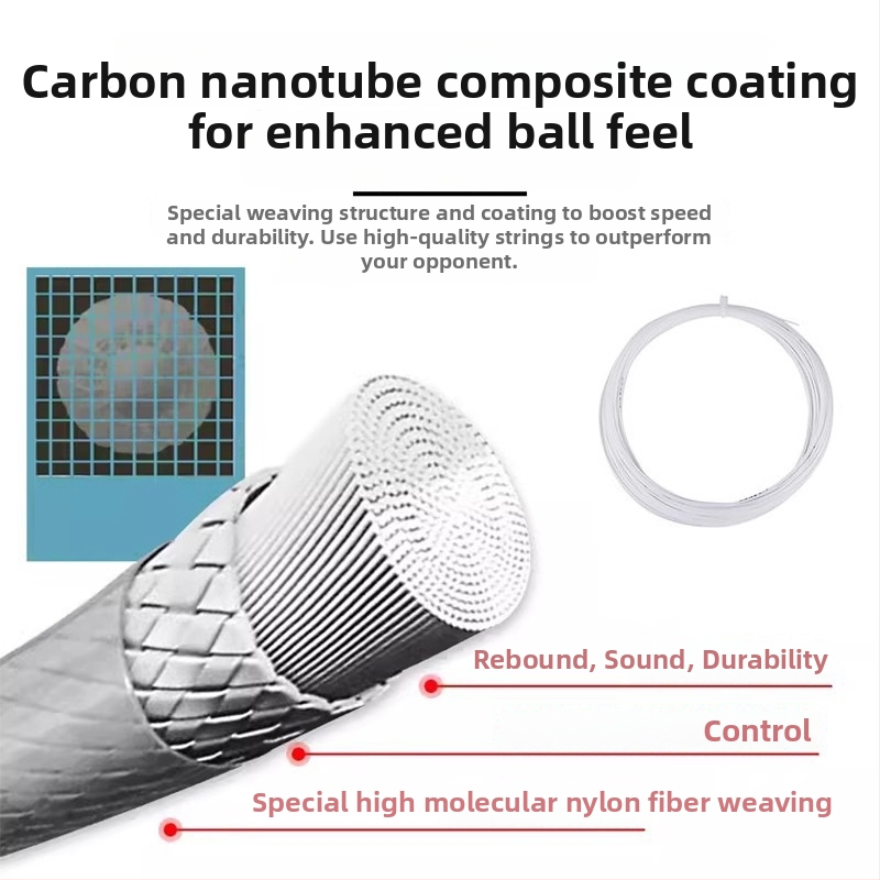Badmintonová struna na raketu Li Ning – nylonové vlákno, vysoká elasticita, odolnosť