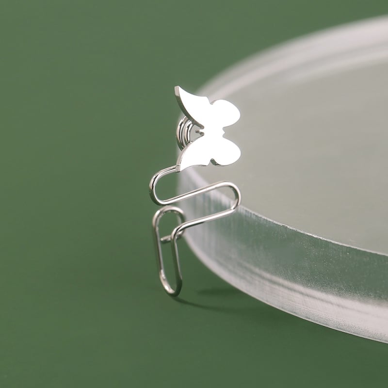 Δαχτυλίδι μύτης - Ανοξείδωτο ατσάλι, ηλεκτροπλατίωση, γεωμετρικός σχεδιασμός, Unisex