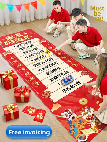 Zifan pakabinamas kišenės komandinių žaidimų — audinio ritinėjimo dizainas, rekvizitai kūrybiškiems metiniams susitikimams ir loterijoms