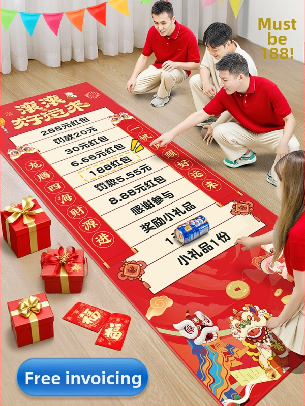 Zifan pakabinamas kišenės komandinių žaidimų — audinio ritinėjimo dizainas, rekvizitai kūrybiškiems metiniams susitikimams ir loterijoms