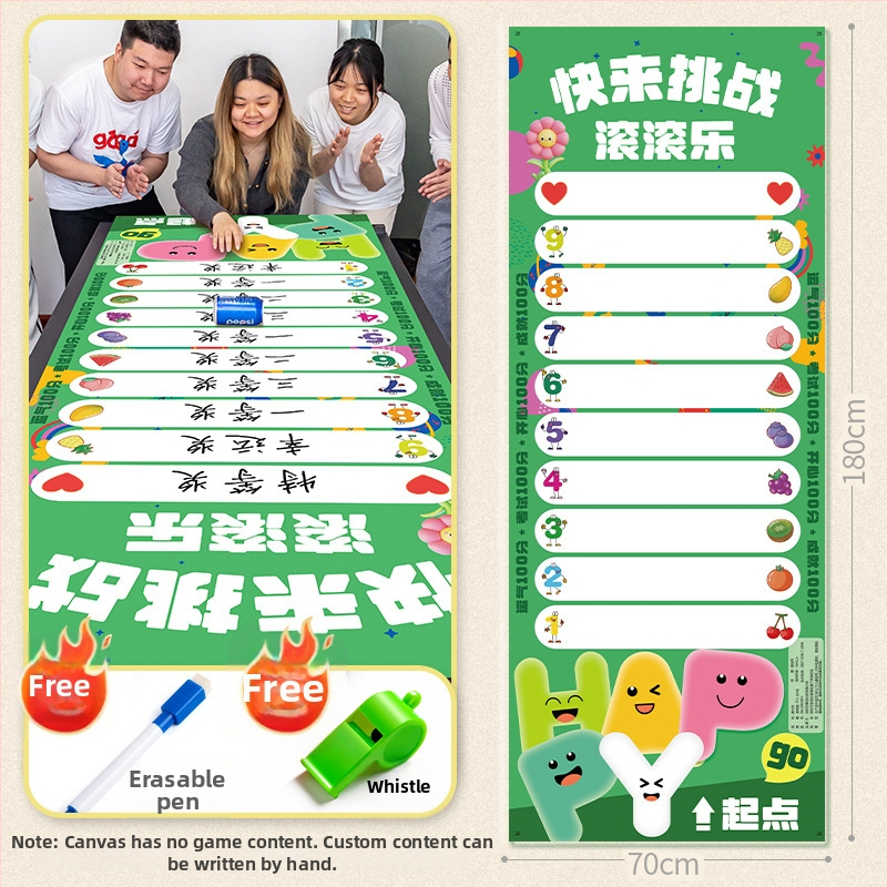 Zifan pakabinamas kišenės komandinių žaidimų — audinio ritinėjimo dizainas, rekvizitai kūrybiškiems metiniams susitikimams ir loterijoms