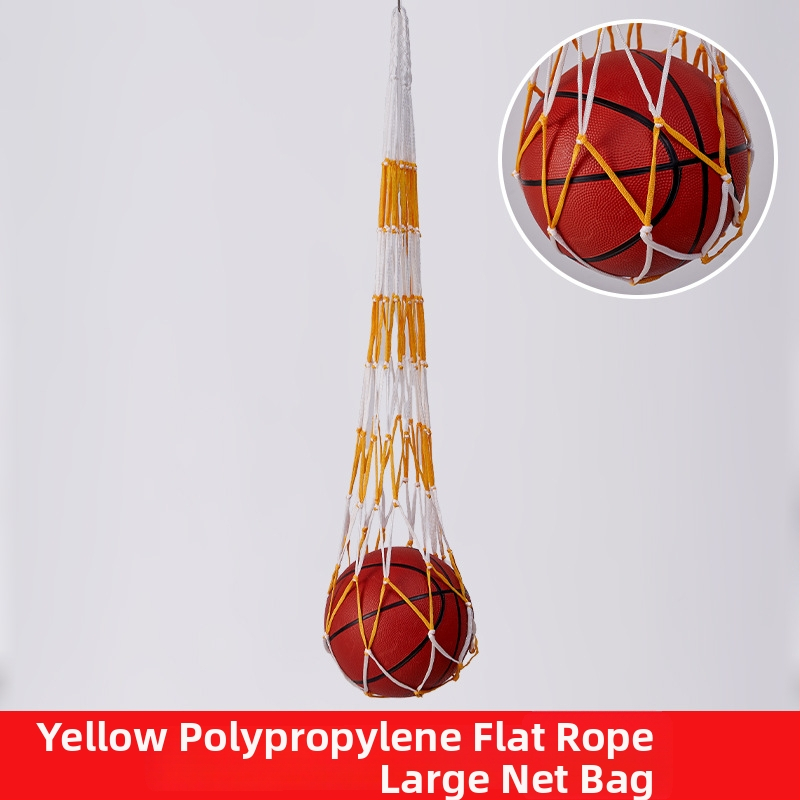 Tinklelio kamuolių laikymo krepšys; talpa iki 12 kamuolių; medžiaga: polipropilenas, poliesteris, polietilenas; užsakomoji gamyba galima; prekės ženklas Huihua; tinkamas krepšiniui ir lauko sportui.