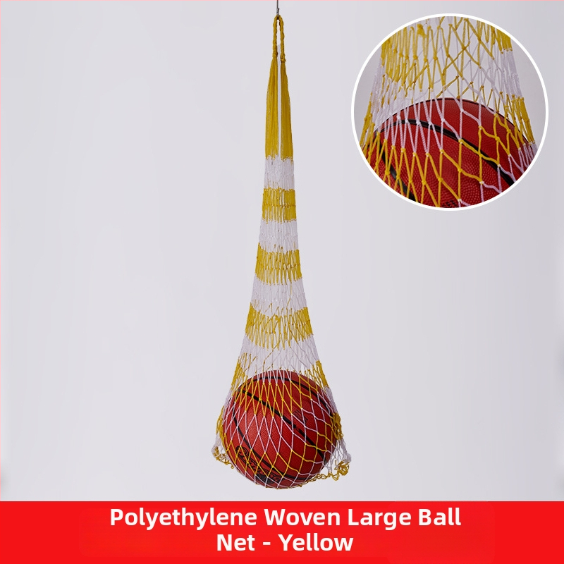 Tinklelio kamuolių laikymo krepšys; talpa iki 12 kamuolių; medžiaga: polipropilenas, poliesteris, polietilenas; užsakomoji gamyba galima; prekės ženklas Huihua; tinkamas krepšiniui ir lauko sportui.