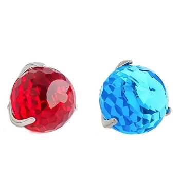 Κράμα τιτάνιο piercing κοσμήματα – Γεωμετρικά σκουλαρίκια με σχέδιο disco φώτα, καθαρότητα G23, επεξεργασία διαμαντιού, unisex στυλ