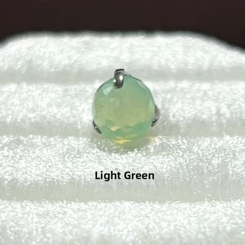 Κράμα τιτάνιο piercing κοσμήματα – Γεωμετρικά σκουλαρίκια με σχέδιο disco φώτα, καθαρότητα G23, επεξεργασία διαμαντιού, unisex στυλ