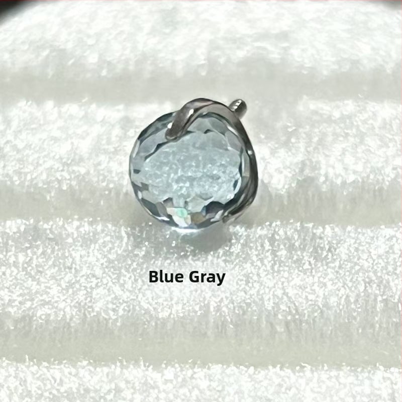 Κράμα τιτάνιο piercing κοσμήματα – Γεωμετρικά σκουλαρίκια με σχέδιο disco φώτα, καθαρότητα G23, επεξεργασία διαμαντιού, unisex στυλ