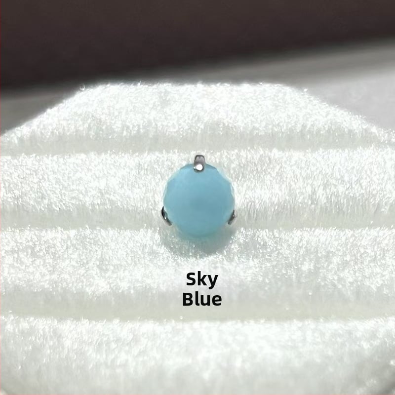 Κράμα τιτάνιο piercing κοσμήματα – Γεωμετρικά σκουλαρίκια με σχέδιο disco φώτα, καθαρότητα G23, επεξεργασία διαμαντιού, unisex στυλ