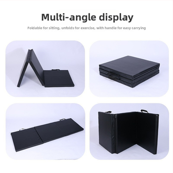 Joga paklājs – trīsdaļīgs saliekams, neslīdoša virsma, PU materiāls, biezums 50 mm, svars 1,8 kg