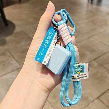 Joga plytų raktų pakabukas – minimalistinis stilius, medžiaga: minkštas klijai, raktų aksesuaras