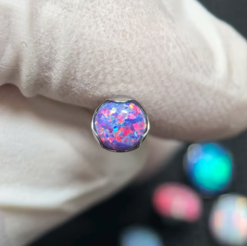 Piercing za usne – G23 titanijeva legura, obrada zirkonijom, geometrijski oblik, titanij kristal, unisex stil princeza