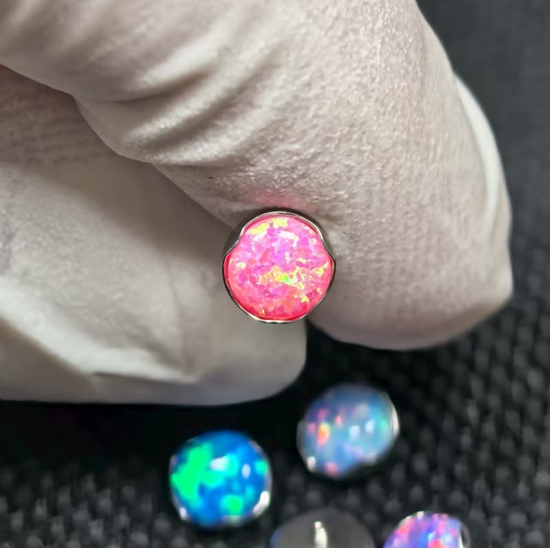 Piercing za usne – G23 titanijeva legura, obrada zirkonijom, geometrijski oblik, titanij kristal, unisex stil princeza