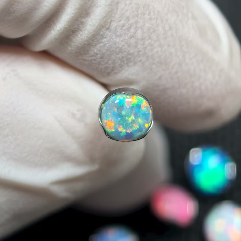 Piercing za usne – G23 titanijeva legura, obrada zirkonijom, geometrijski oblik, titanij kristal, unisex stil princeza