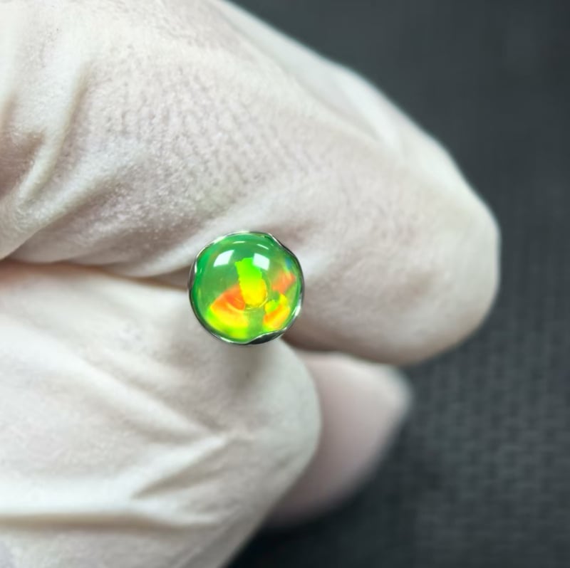 Piercing za usne – G23 titanijeva legura, obrada zirkonijom, geometrijski oblik, titanij kristal, unisex stil princeza