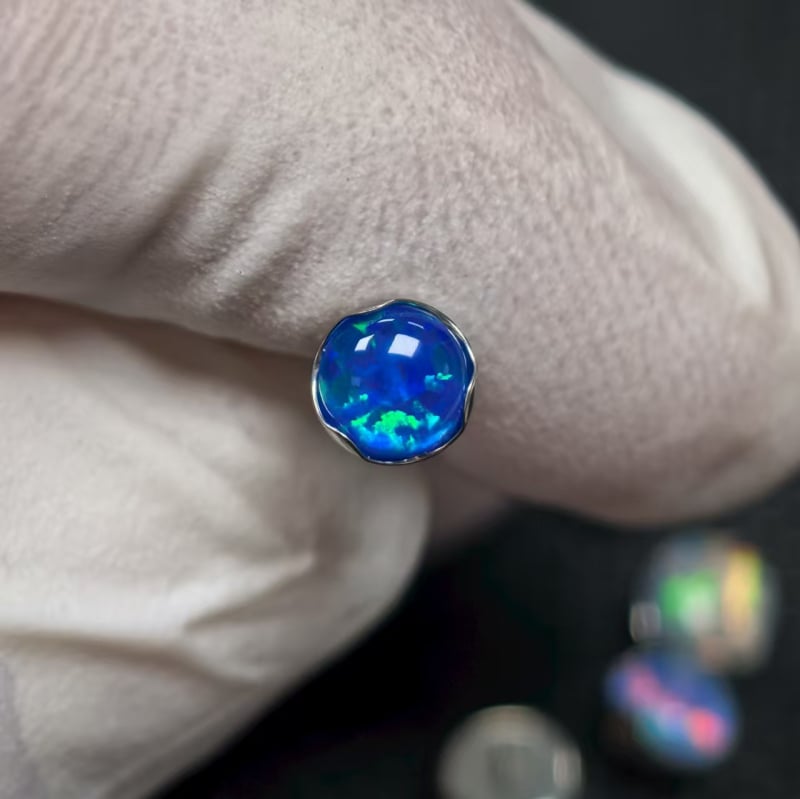 Piercing za usne – G23 titanijeva legura, obrada zirkonijom, geometrijski oblik, titanij kristal, unisex stil princeza