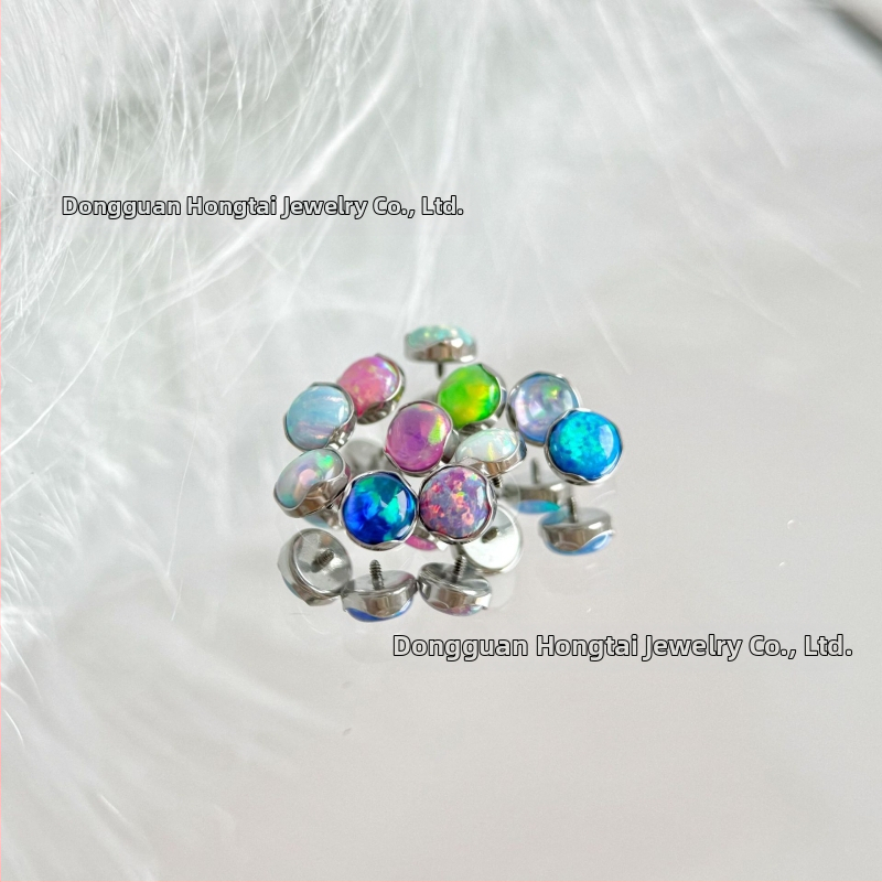 Piercing šperky na pery – G23 titanová zliatina, spracovanie zo zirkónie, geometrický tvar, titanový kryštál, unisex štýl princezná