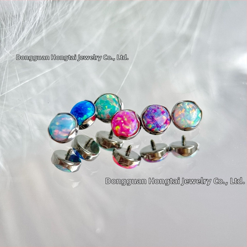 Piercing šperky na pery – G23 titanová zliatina, spracovanie zo zirkónie, geometrický tvar, titanový kryštál, unisex štýl princezná