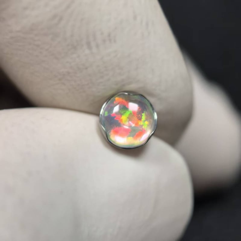 Piercing za usne – G23 titanijeva legura, obrada zirkonijom, geometrijski oblik, titanij kristal, unisex stil princeza