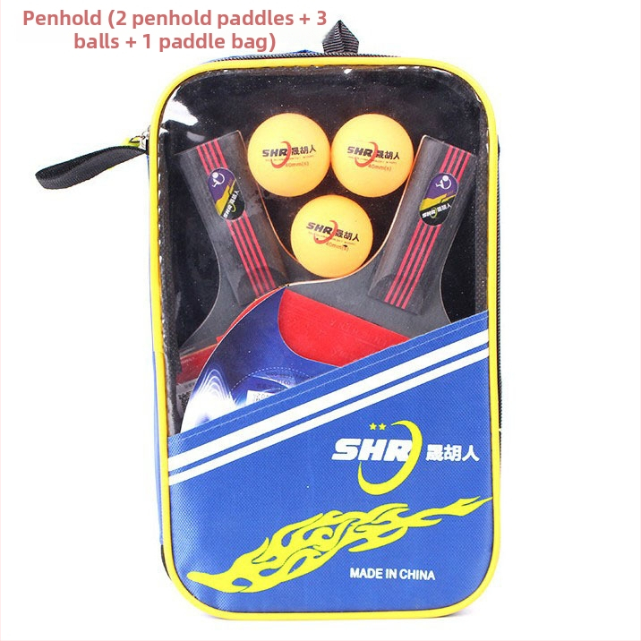 Stalo teniso raketės komplektas pradedantiesiems, 2 vnt., prekinis ženklas Tree flower, lipni guma, horizontali laikymo