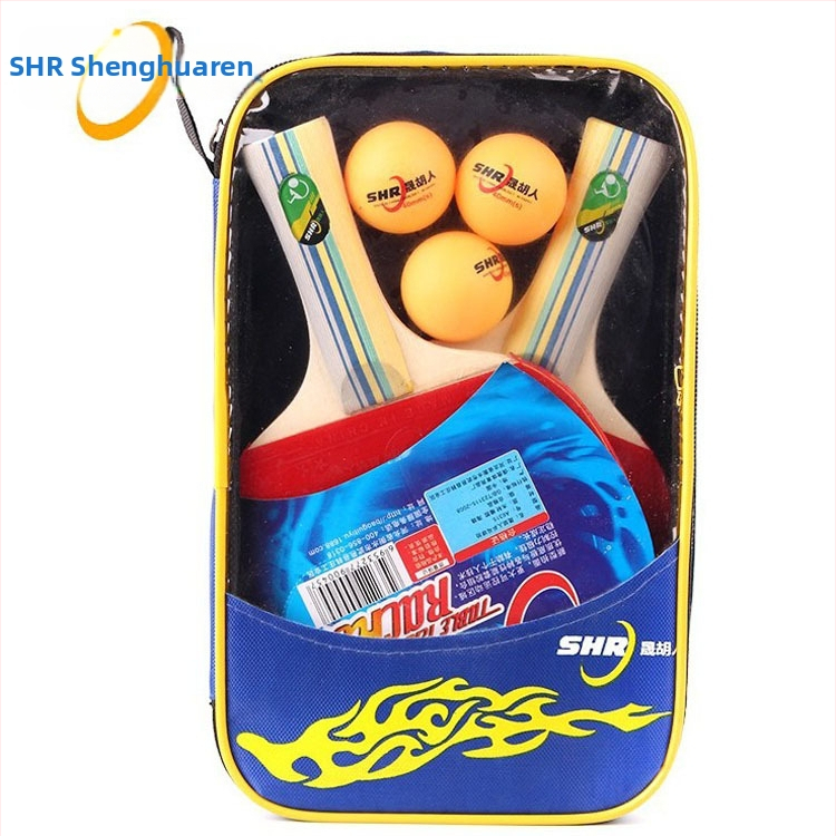 Stalo teniso raketės komplektas pradedantiesiems, 2 vnt., prekinis ženklas Tree flower, lipni guma, horizontali laikymo