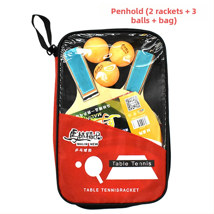 Stalo teniso raketės komplektas pradedantiesiems, 2 vnt., prekinis ženklas Tree flower, lipni guma, horizontali laikymo