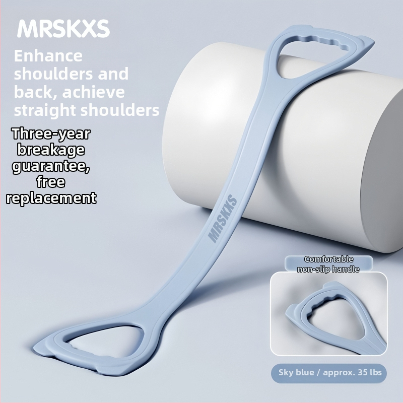 Katės ausų 8-formos atsparumo juosta, silikonas, namų jogai, pečių treniravimui, rankų formavimui ir nugaros lieknumui