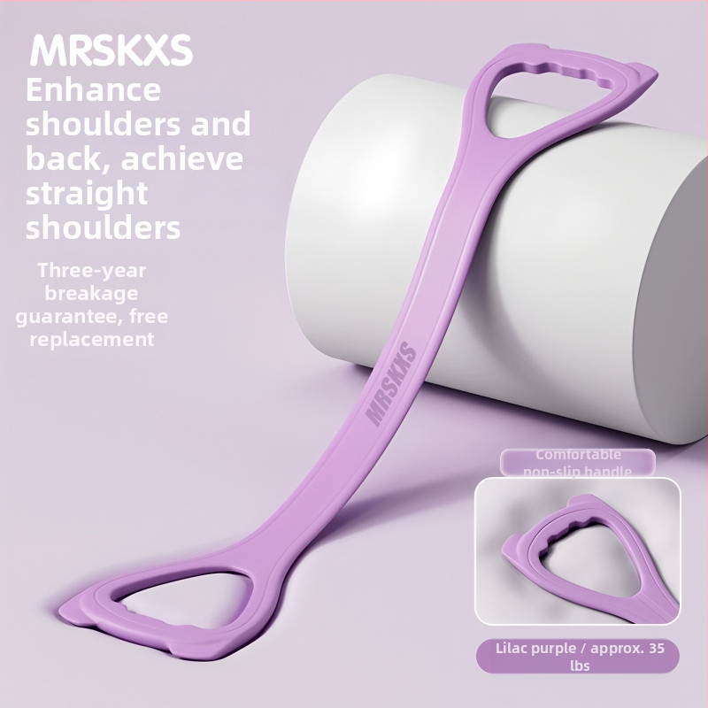 Katės ausų 8-formos atsparumo juosta, silikonas, namų jogai, pečių treniravimui, rankų formavimui ir nugaros lieknumui