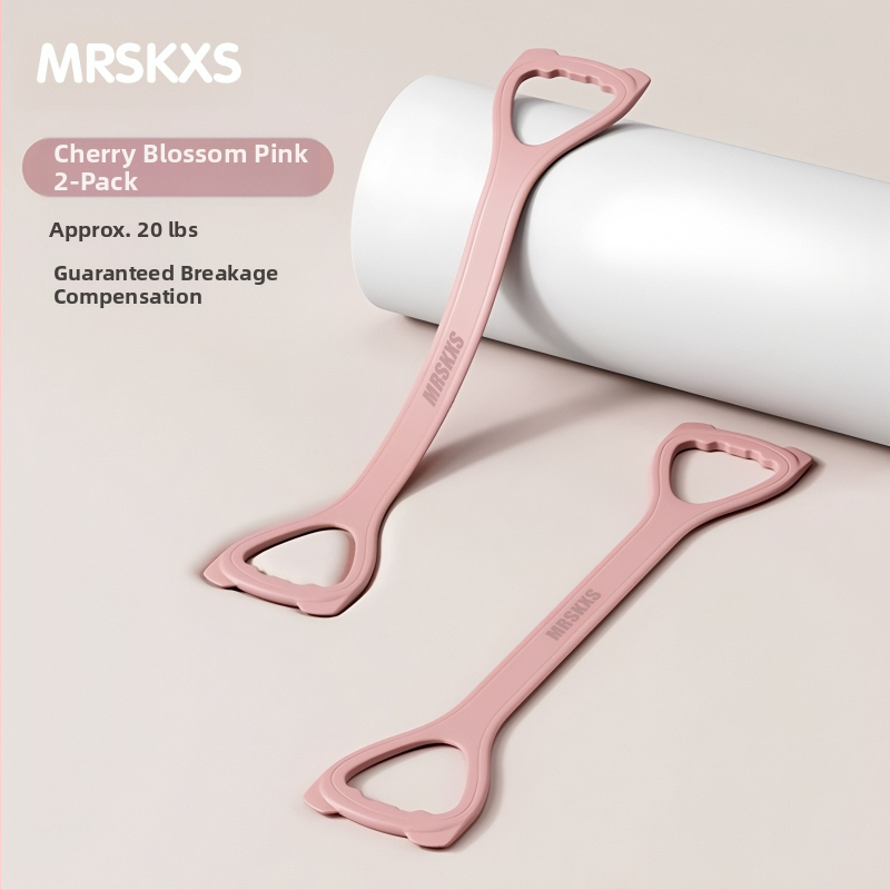 Katės ausų 8-formos atsparumo juosta, silikonas, namų jogai, pečių treniravimui, rankų formavimui ir nugaros lieknumui