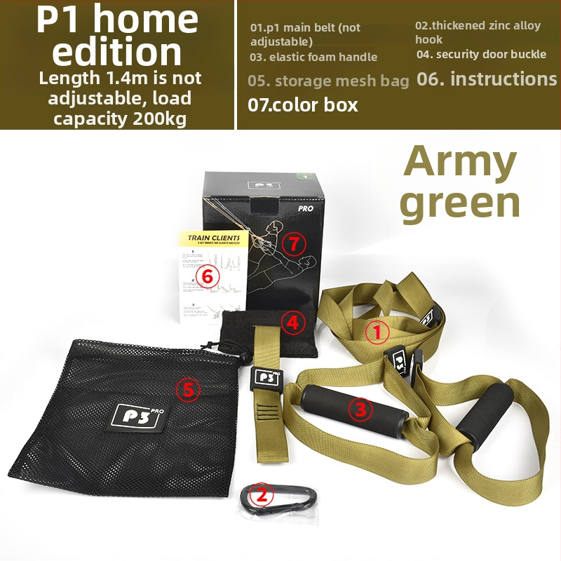 Pakabinama treniruotės juosta – Kaisheng, aukštos kokybės audinio juostelė, skirta pilvo treniravimui