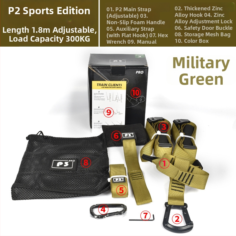 Pakabinama treniruotės juosta – Kaisheng, aukštos kokybės audinio juostelė, skirta pilvo treniravimui