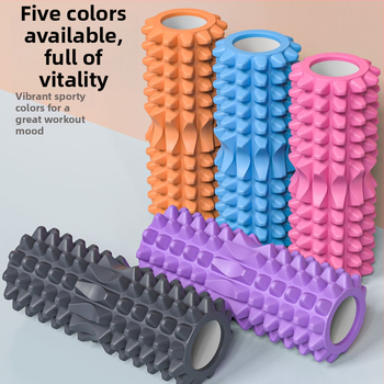 Jogos kolonos masažo volas iš EVA putų, mėnulio formos, tuščias spyruoklinė kolona raumenų atpalaidavimui