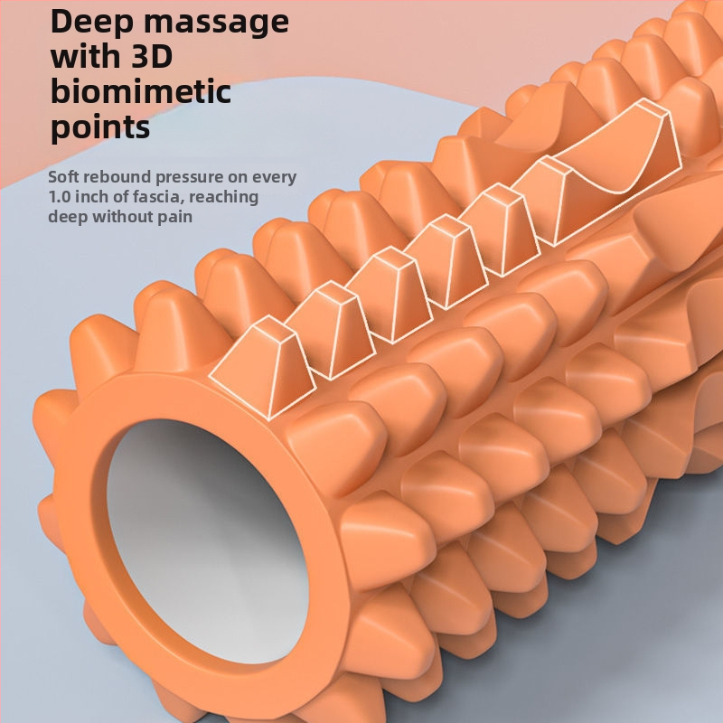 Jogos kolonos masažo volas iš EVA putų, mėnulio formos, tuščias spyruoklinė kolona raumenų atpalaidavimui