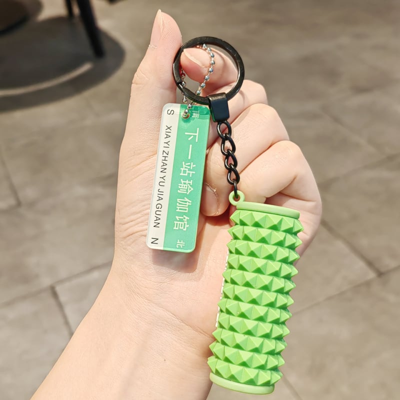 Fitneso pakabukas – Mini putų mace, šiuolaikiškas paprastas stilius (Medžiaga: Soft glue; IP leidimas: Ne; Tipas: Raktų pakabukas)