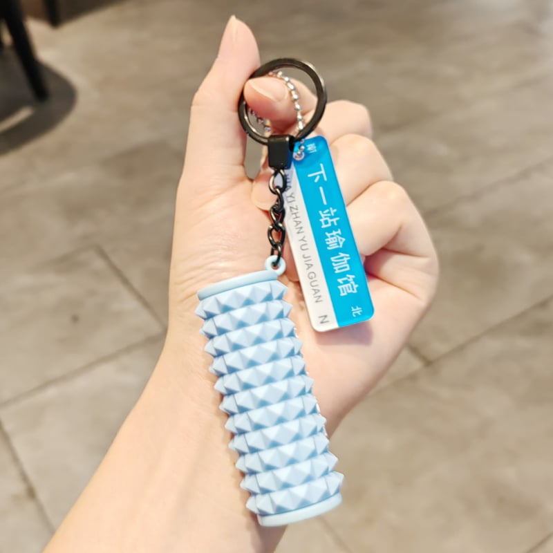 Fitneso pakabukas – Mini putų mace, šiuolaikiškas paprastas stilius (Medžiaga: Soft glue; IP leidimas: Ne; Tipas: Raktų pakabukas)