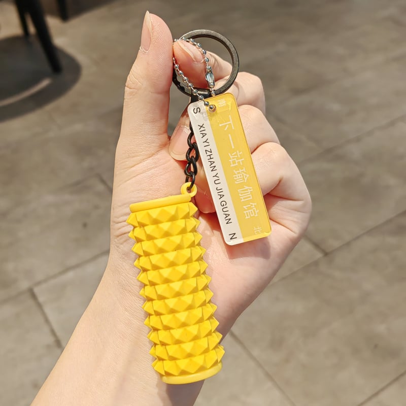 Fitneso pakabukas – Mini putų mace, šiuolaikiškas paprastas stilius (Medžiaga: Soft glue; IP leidimas: Ne; Tipas: Raktų pakabukas)