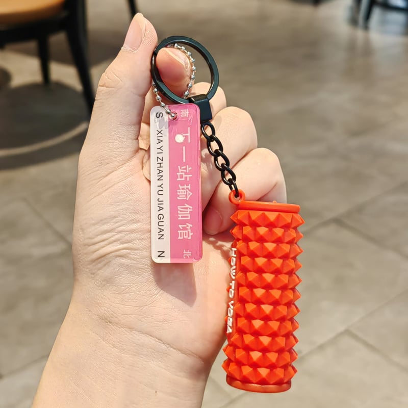 Fitneso pakabukas – Mini putų mace, šiuolaikiškas paprastas stilius (Medžiaga: Soft glue; IP leidimas: Ne; Tipas: Raktų pakabukas)