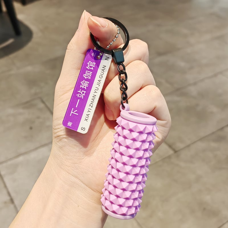 Fitneso pakabukas – Mini putų mace, šiuolaikiškas paprastas stilius (Medžiaga: Soft glue; IP leidimas: Ne; Tipas: Raktų pakabukas)